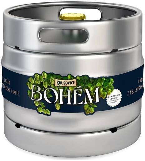 Pivo světlý ležák Bohém Krušovice - sud v akci levně | Kupi.cz