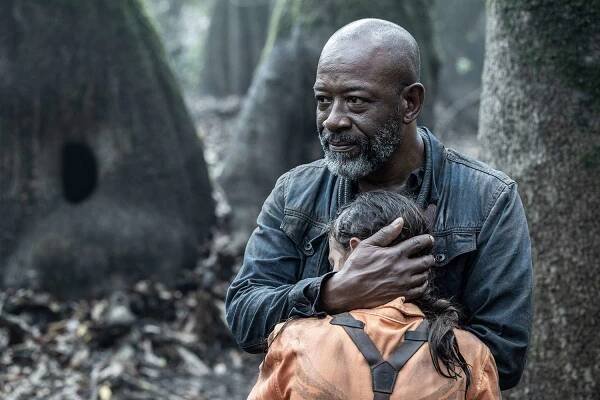 Lennie James as Morgan Jones, Zoey Merchant as Wren - Fear the Walking Dead _ Season 8, Episode 6