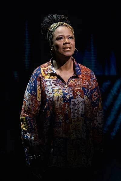 Kecia Lewis performing in the world premiere of the musical Hell’s Kitchen at The Public Theater.