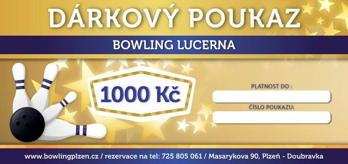 Dárkový poukaz na Bowling Lucerna