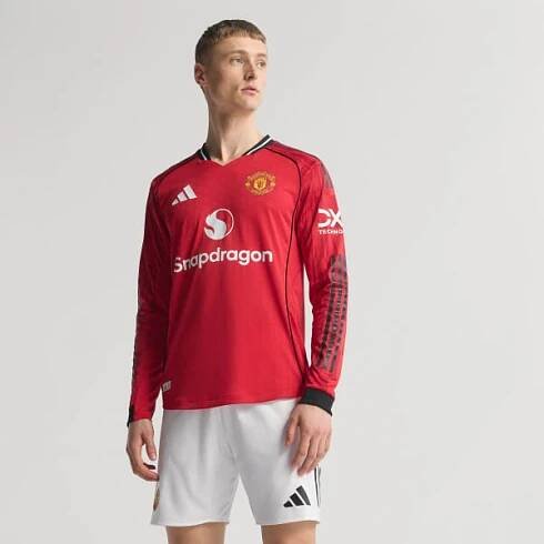 Autentický domácí dres s dlouhým rukávem Manchester United 25/26