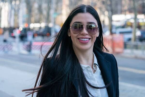 The wife of Joaquin "El Chapo" Guzman, Emma Coronel Aispuro, arrives at the US Federal Courthouse in Brooklyn.
