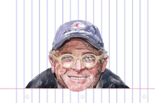 Poorly drawn portrait (Poortrait) of New Zealand's favourite fisherman - Al Brown