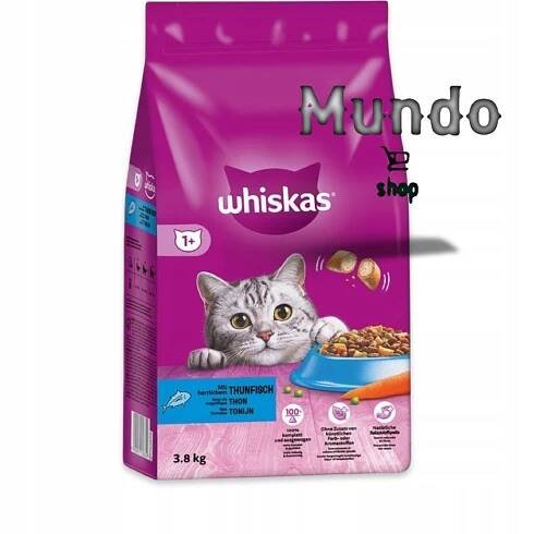 Whiskas Adult tuňák 3,8 kg