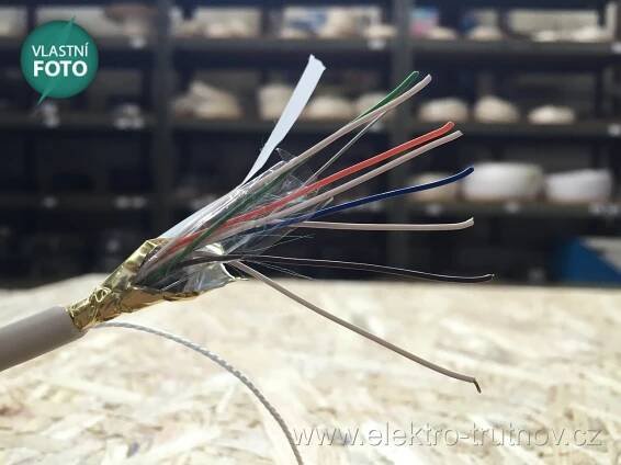 SYKFY 4x2x0.5 sdělovací kabel bílá izolace | Elektro-trutnov.cz