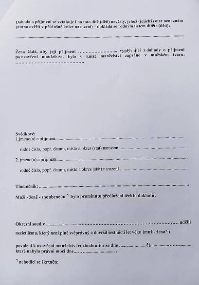 Protokol o uzavření manželství "2022" - MATRIKA - Pomůcky pro matriční praxi - ostatní - AZ KORT, s.r.o.