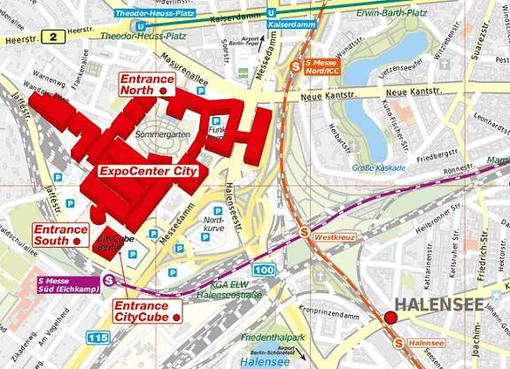 Stadtplan Messe Berlin