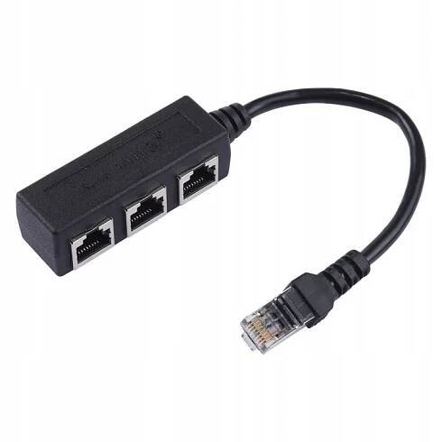 Síťový rozbočovač LAN Ethernet RJ45 3 v 1