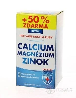 Revital Vápník+hořčík+zinek+vit. D3+K1 150 tablet