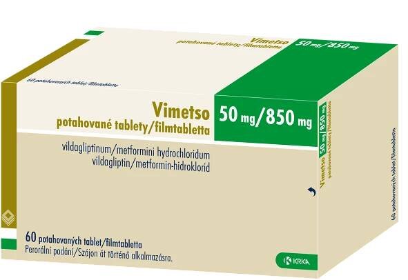 Vimetso 50MG/850MG, potahovaná tableta | Krka