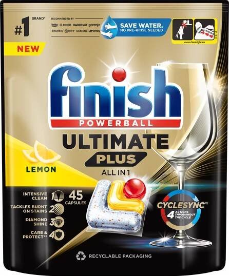 FINISH Ultimate Plus All in 1 Lemon tablety 45 ks 229 Kč