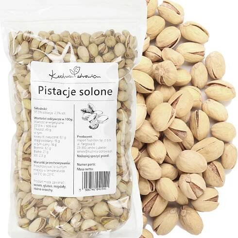 PISTÁCIE SOLENÉ PRAŽENÉ 1 kg ČERSTVÉ PŘÍRODNÍ SVAČINKA | KUCHNIA ZDROWIA