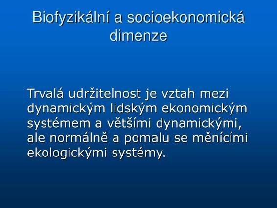PPT - Trvale udržitelný rozvoj (Sustainable development) PowerPoint Presentation - ID:5067652