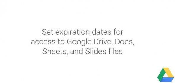 Set expiration dates for access to Google Drive, Docs, Sheets, and Slides files