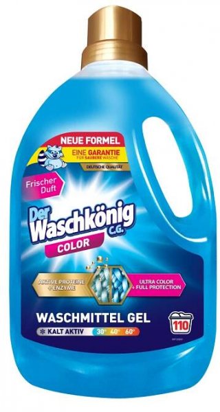 Waschkönig prací gel Color 110 dávek, 3,305 l