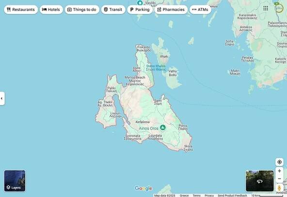 Kefalonia Map