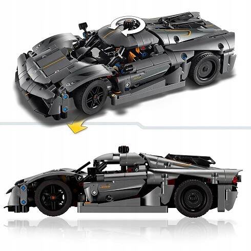 LEGO Technic Koenigsegg Jesko Absolutní šedé hyperauto Věk dítěte 10+ let