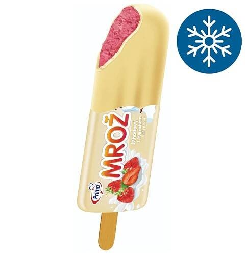 Prima Mrož nanuk jahoda v bílé polevě | 45 ml