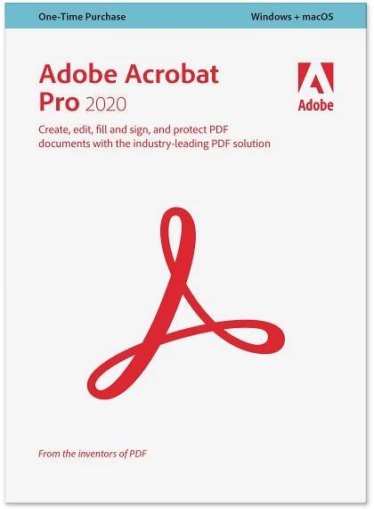 Kancelářský software Adobe Acrobat Pro, Win/Mac, CZ BOX 65310803