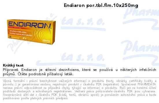 Endiaron por.tbl.flm.10x250mg | SOS lékárna online, internetová lékárna, léky