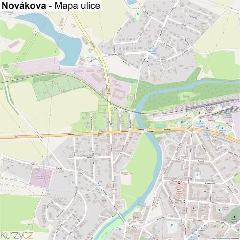 Novákova - mapy | Kurzy.cz