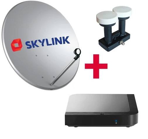 SET pro montáž SKYLINK - Kaon MZ-104, parabola 80, LNB monoblok SINGLE