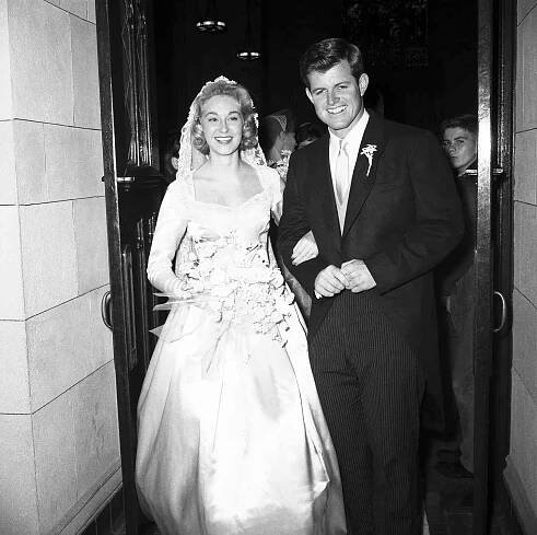 Edward Kennedy with Bride Joan