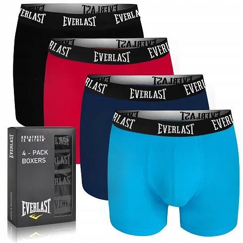 EVERLAST Pánské bavlněné boxerky 4 kusy Velikost XXL