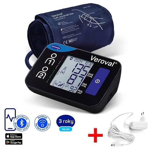 Tonometr digi.VerovalCompact+connect pažní+adaptér