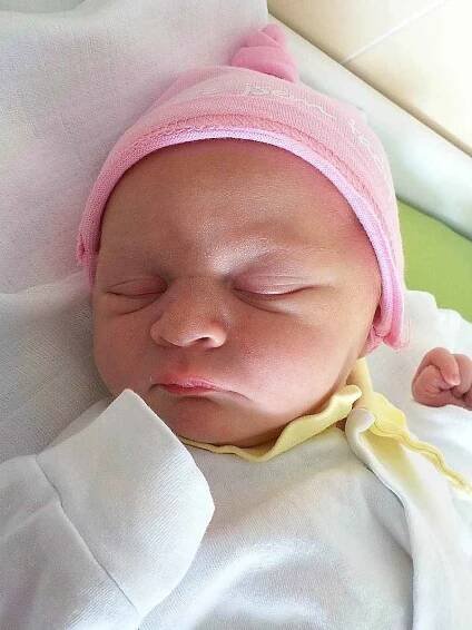 Eliška Vychodilová, Kladky, narozena 8. dubna 2021 v Prostějově, míra 50 cm, váha 3350 g