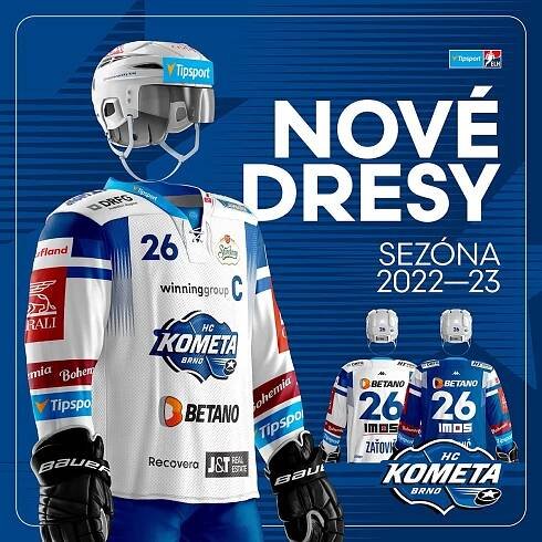 HC Kometa Brno » FOTO + VIDEO: Kometa pokřtila nový dres na sezonu 2022/2023