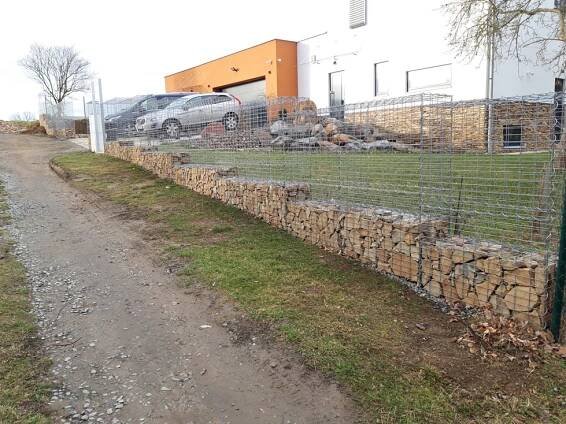 Skládaný gabion v Plzni – Gabiony na klíč