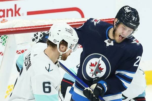 Blake Wheeler And Adam Larsson February 2022 Wallpaper