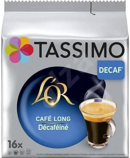TASSIMO Kapsle pro nespresso Lungo Decaf - bezkofeinová, 16 ks
