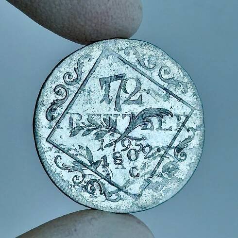 František II.(I) 7.kr vzácná přeražba 1802.C - Numismatika