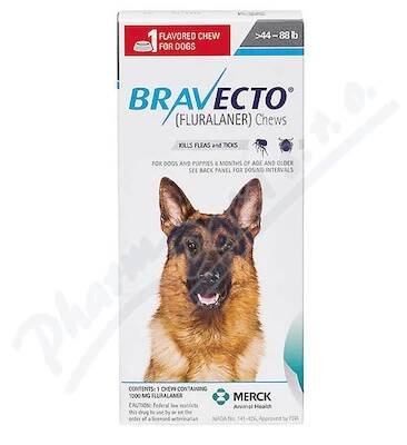 Bravecto L 1000mg pes 20-40kg tbl.1x1