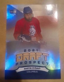 Martin Ryšavý reprezentace draft prospect laser cut - Hokejové karty