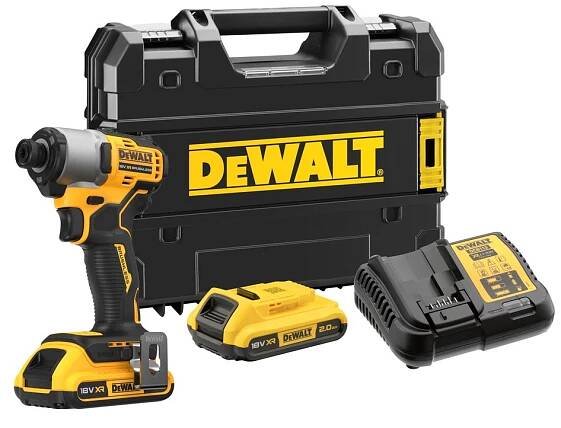 DeWALT DCF840D2T 18V AKU rázový utahovák, 2x2Ah, nabíječka, Tstak