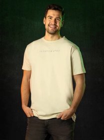 Jägermeister T-Shirt creme mit Schriftzug "Jägermeister"