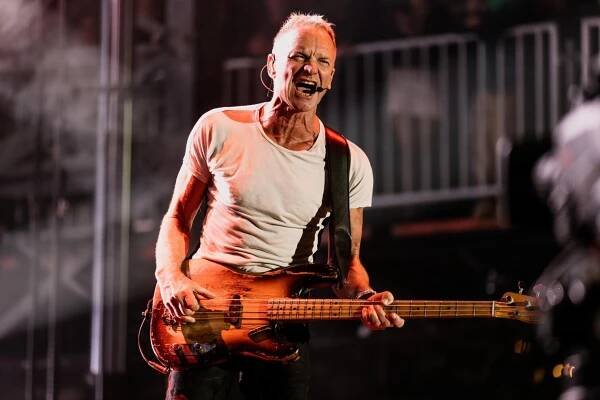 Sting performs at the Ohana festival in Dana Point, Calif., on Sept. 28, 2024.