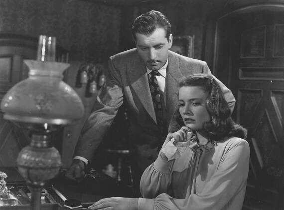 George Montgomery, Nancy Guild - The Brasher Doubloon - Z filmu