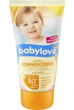 BABYLOVE DĚTSKÝ KRÉM SENSITIV OF50+ - Německo!