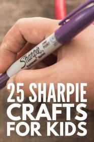 25 Super Fun Sharpie Art Crafts for Kids | If you’re looking for DIY sharpie crafts for kids, we’ve curated 25 simple project ideas to inspire you. From tie dye bookmarks, to stained glass jars, to no fuss Easter eggs, to coffee mugs, and more, there are so many amazing things you can create with sharpie markers! Stock up with supplies from the dollar tree and give some of these ideas a try. #sharpiecrafts #sharpieprojects #craftsforkids