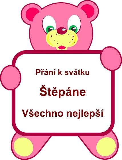 Přání k svátku Štěpán, přáníčko k jmeninám podle jmen, blahopřání, texty, obrázky