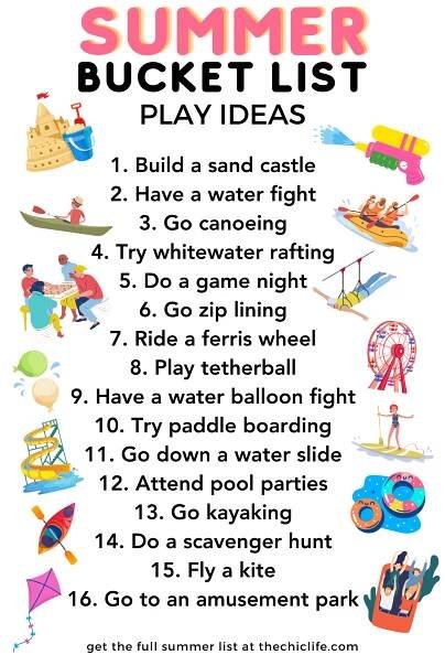 Summer Bucket List Play Ideas
