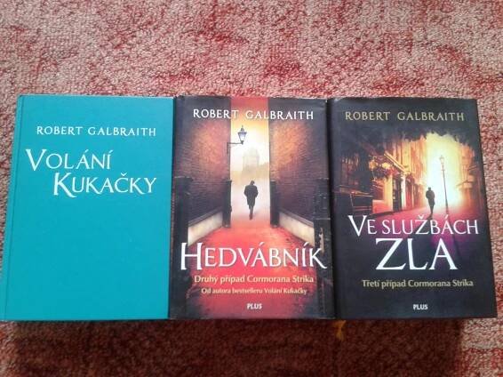 R.GALBRAITH: VOLÁNÍ KUKAČKY,HEDVÁBNÍK,VE SLUŽBÁCH ZLA - JAKO NOVÉ