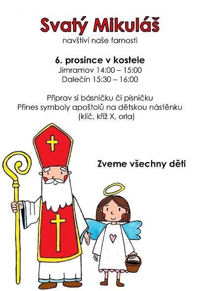 Svatý Mikuláš – Farnosti Jimramovska