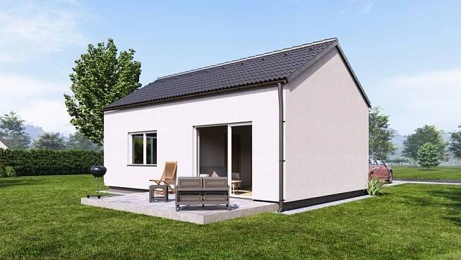 Výstavba dřevostavby Bungalov Easy 38 za 2 449 000 Kč Olomouc, Slavonín Smart dřevostavby | Domy na klíč • Firmy.cz