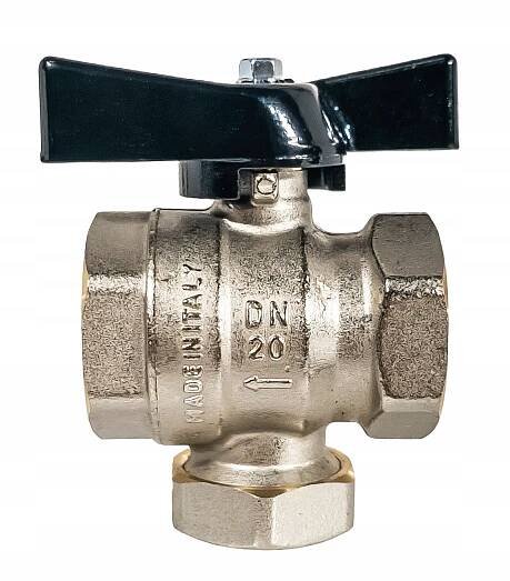 VENTIL KULOVÝ KOHOUT   SÍŤOVÝM FILTREM A MAGNETEM BFV GW FI 1" DN25 PEVNÝ Průměr přípojky 1''