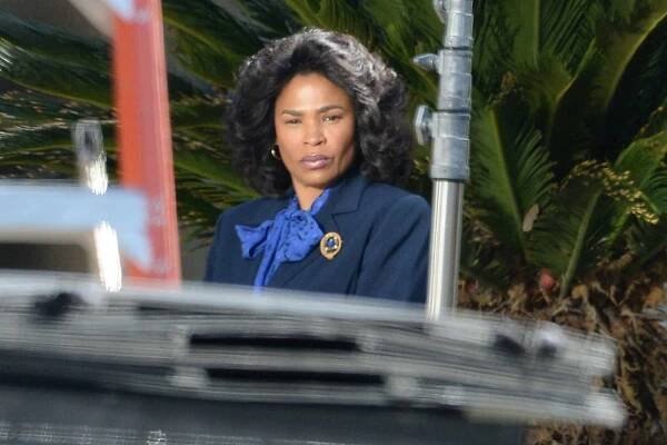 Jaafar Jackson is spotted on the set of the new Michael Jackson Biopic in Los Angeles. The 27 year old American singer and actor drew a striking resemblance to his uncle Michael Jackson as he was pictured making his way to set. Nia Long who is playing Michaels mother Katherine Jackson was also pictured on set.